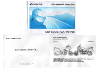 honda CBF600 - Uzivatelska prirucka CZ 2004 